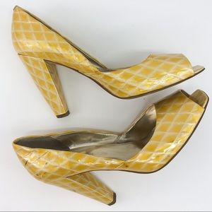 Enzo Angiolini leather peep toe heel 7.5